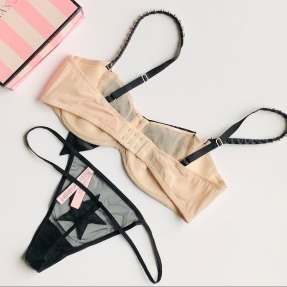 34DD LARGE Victoria’s Secret bow bra set - Picture 7 of 7